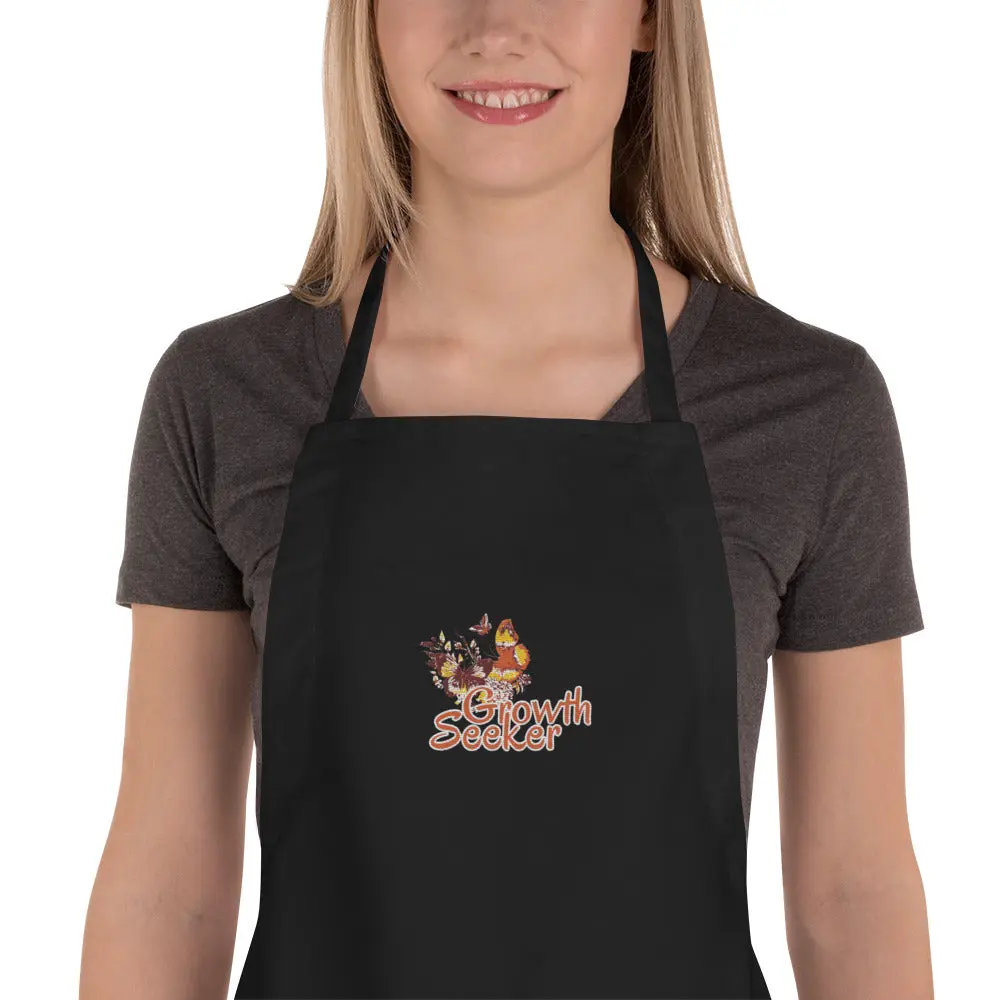 "Growth Seeker" Embroidered Apron