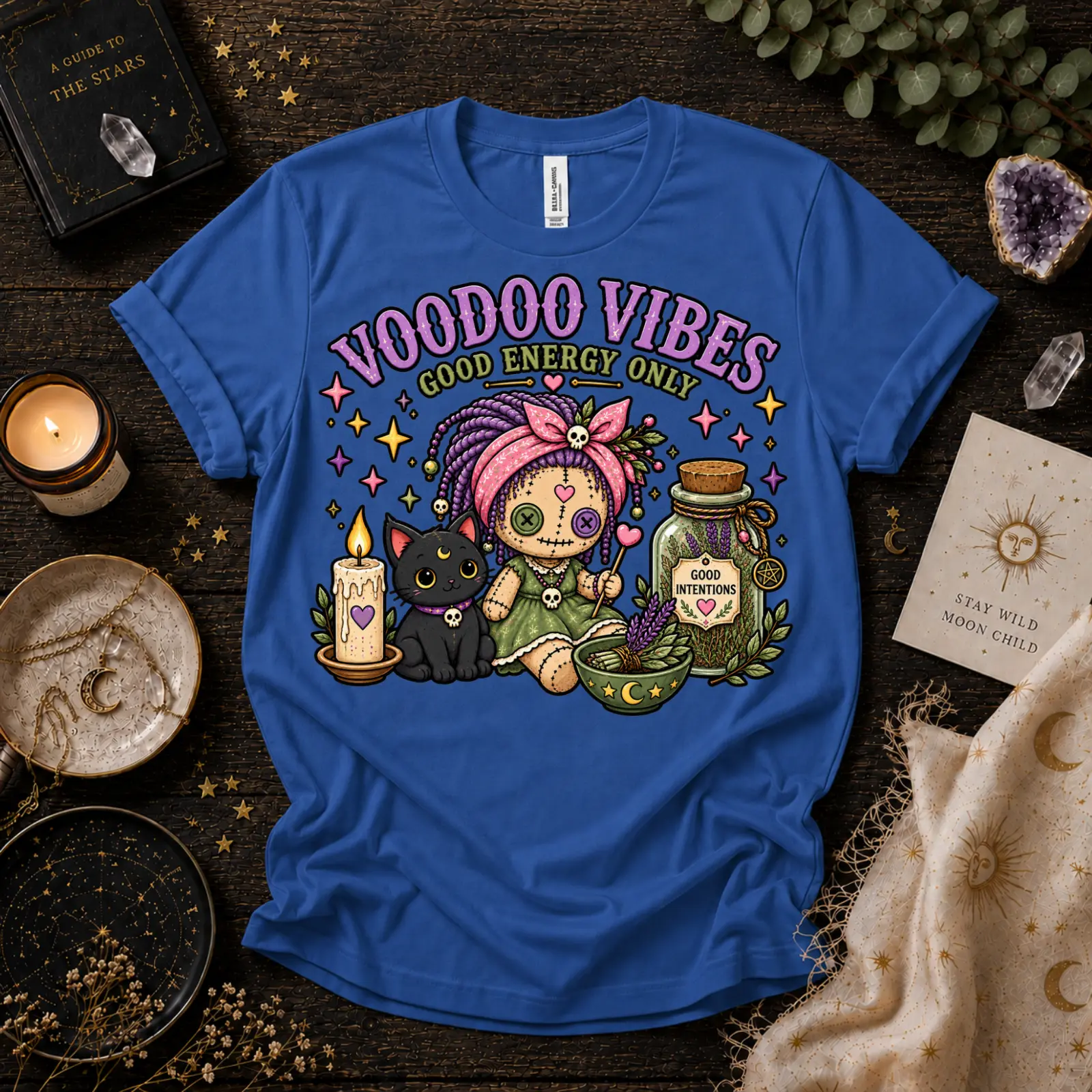 Voodoo Vibes | Cute Witchy Graphic T-Shirt