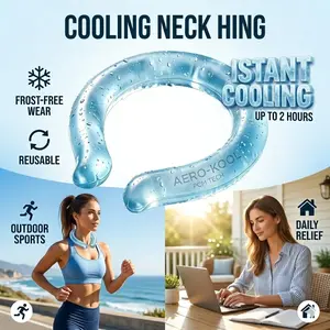 Summer Essential Cold Neck Ring, Reusable Ice Neck Cooler for Instant Heat Relief, Wearable Cooling Pad for Outdoor Sports & Daily Activities，Ice Packs, Cooling Pads