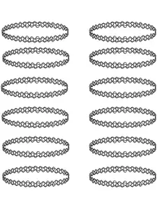 Choker Necklace, Fashionable Lacy Chain Necklace for Women & Girls, Casual Jewelry for Party, Daily Clothing Decor, Trendy All-match & Exquisite Jewelry for Birthday Gift