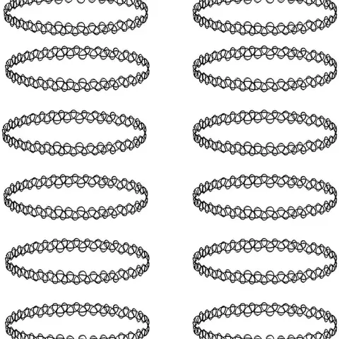 Choker Necklace, Fishnet‑Style Chain Necklace for Women & Girls, Fashionable Accessory, Casual Jewelry for Party & Daily Wear, Exquisite Jewelry for Birthday Gift