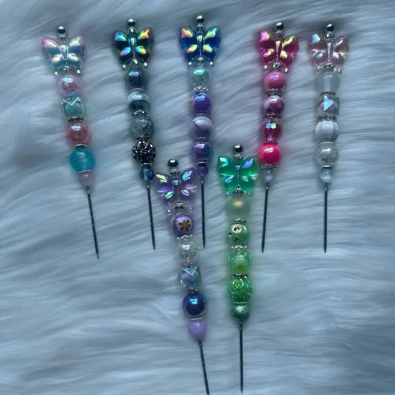 Butterfly beaded pokey tools || craft tool for snow globe making