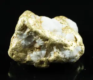 QN-25 "Alaskan BC Gold Nuggets with Quartz" Genuine 5.11 Grams
