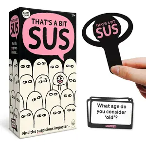 Lucky Egg That’s A Bit Sus – Imposter Party Card Game for Adults - Bluffing & Deduction Game with Secret Questions - Hilarious Game Night Game for 3–6 Players (Ages 17+)