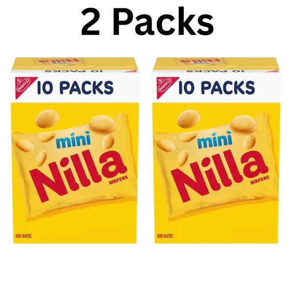 Wafers Mini Cookies, Vanilla Wafers, 10 Snack Packs