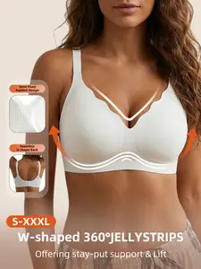 Seamless Bras for Women No Underwire Wireless Push Up Bra Support Full Coverage Bralette Comfort Everyday Sports Bra Padded Supportive Seamless