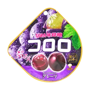 UHA Jelly Gummy Candy Kololo Grape 40g Snack Bonbon