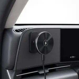 Phone Charger Mount for Hyundai Sonata/Kona/Santa Fe/Santa Cruz (2024-2026), Tucson (2025-2026), Ioniq 5 and Ioniq 9, Magnetic Dashboard Phone Holder, MagSafe-Compatible