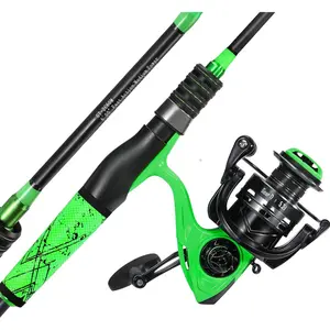 One Bass Fishing Rod and Reel Combo, Spinning Combo with SuperPolymer Handle