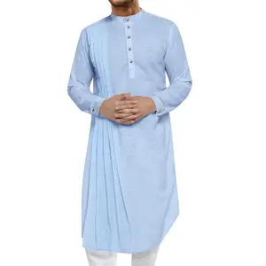 Men'sVintageGreenKaftanThobe-ElegantStandCollar,LongSleeveRobewithChestPocket,CasualMuslimGownforSpring/Fall,MachineWashable,SpringOuterwear|VintageKaftan|SmoothTextureFabric,MuslimClothes