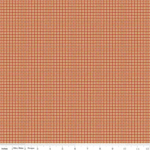 Fabric Riley Blake Autumn Harvest Bee Plaids by the Quarter Yard C12025-AUTUMN