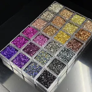 120g, 1–3mm high-quality irregular glass chips, specifically designed for DIY resin crafts, nail art, jewelry making, diamond painting, home decor, and vase fillers. Sold without a box.