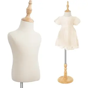 Child Mannequin Adjustable Kids Toddler for Apparel Scarf Window Shop Display 2-3 Years Old
