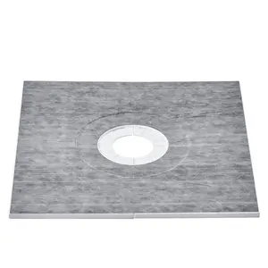 Shower Curb Kit 36 X 36 Inches With 6.3-Inch Central Drain, Lightweight EPS Shower Pan Kit Including Two Waterproof Cloths, Sloped Pan Sticks For Shower Base, Simple Installation, Reliable Bathroom Renovation