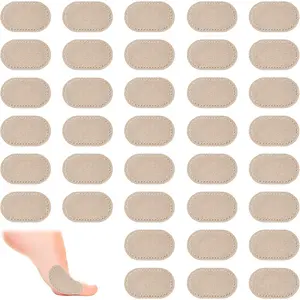 AHQiZFX 36 Pieces Bunion Cushions Pads, Protector Patches Bunion Pain Relief Pads to Wear with Shoes Foot Callus Patches Foot Blister Pads Guards Protect Feet for Men and Women(Apricot)