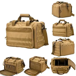 Tactical Gun Range Bag- 7.93gal Capacity Handgun Range Bag, Pistol Bag For Outdoor Hunting Shooting Range- Holds Other Shooting Gear, Camping Storage Bag