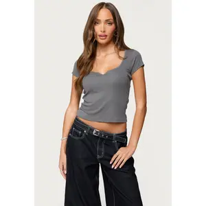 Ettalie Scoop Neck T Shirt