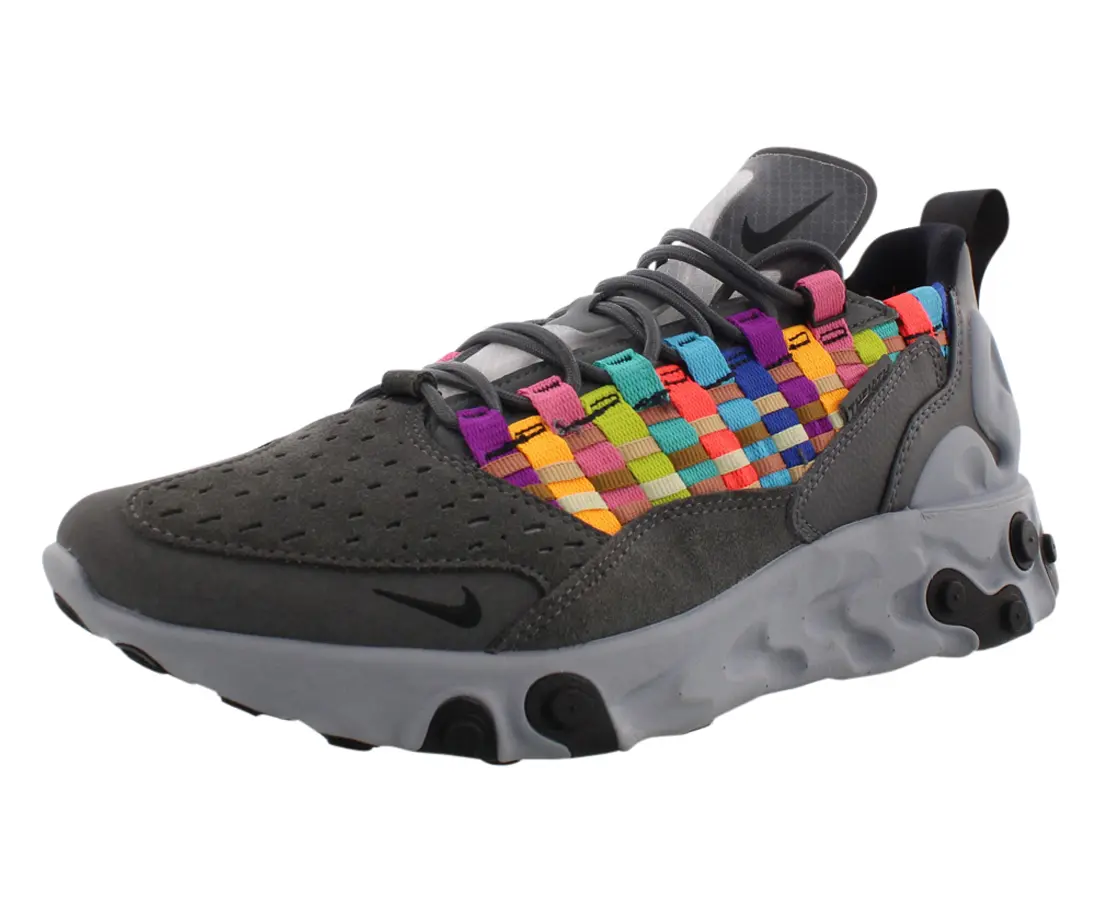 NIKE React Sertu Unisex Closed Athletic Sneaker with Mixed Materials for Training, Running, and Casual Wear