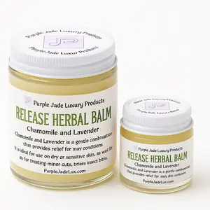 RELEASE Herbal Balm - Chamomile and Lavender Extracts for Soothing and Hydrating Skin Moisturizers Skincare with Aloe Vera and Avocado Oil. Gentle & Nourishing for Sensitive Skin Needs Calming Aloevera Moisturizing