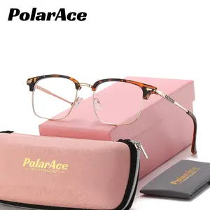 PolarAce Unisex Exquisite Practical Full Frame Plano Glasses Square Frame Plano Glasses
