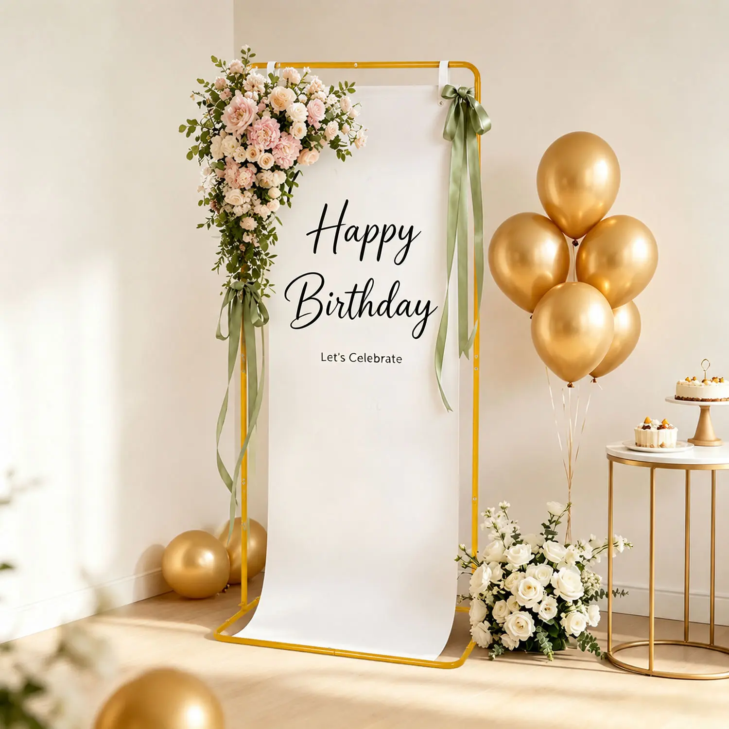 VINCIGANT 68.9in Adjustable Metal Easel Stand with Leather Hanging Straps, Mustard Yellow Wedding Sign Seating Chart Poster & Painting Display Holder for Party, Event & Home Decor
