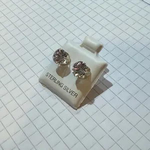 Ice in Ice studs (Sterling Silver CZ Studs)