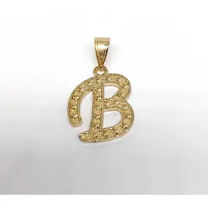 Plated Letter Pendant
