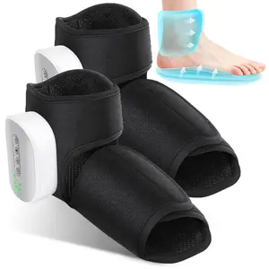 2 PCS Smart Air Compression Foot Massager with Heat Dual Zone Ankle & Foot Rechargeable Festival Gift