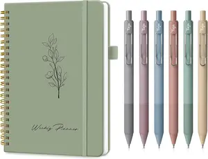 A5 Weekly Planners Notebook with Spiral Binding, 6.1" x 8.2" - Weekly To Do List Notebook with Goal & Habit Tracker Organizer, Free Gel Pen Bundle