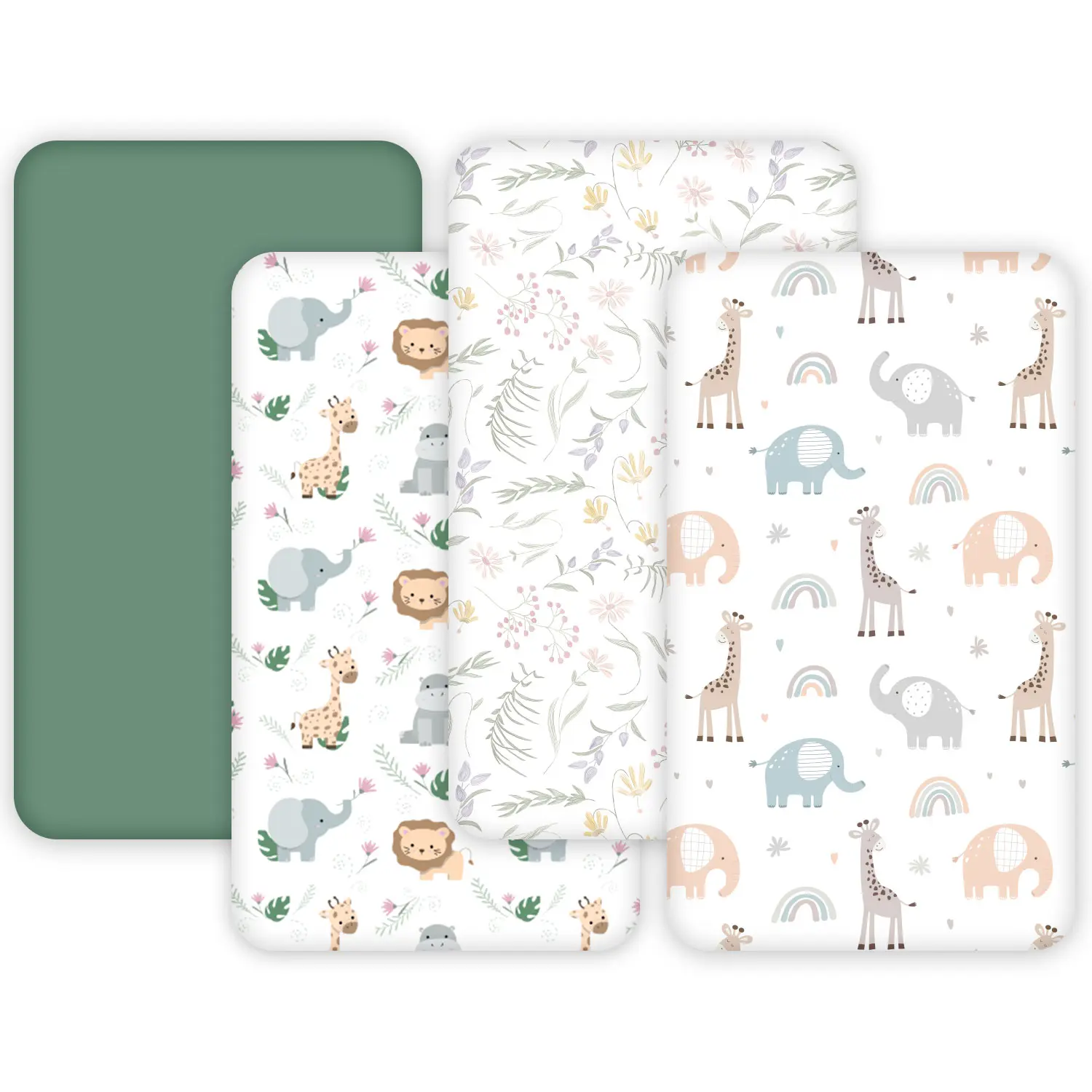 Crib Sheet Set for Baby Bedding, Soft Breathable Fabric, Easy Care Design, Perfect Fit Crib Mattress Protector, Essential Nursery Accessory, Fitted Crib Sheets