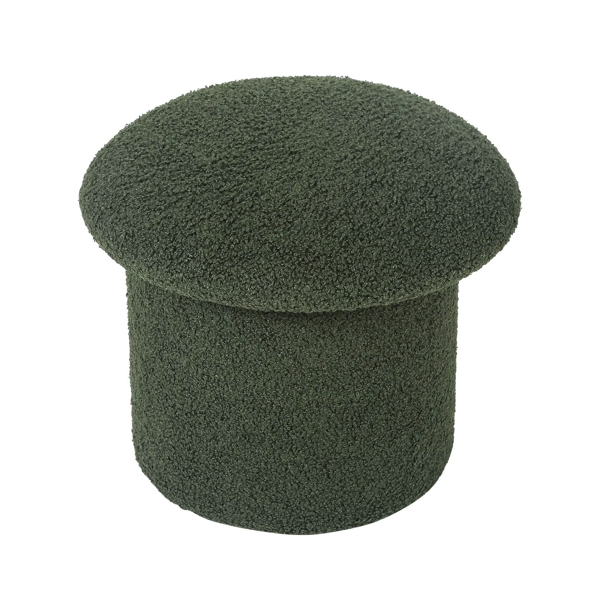 Joveco Mushroom Shaped Teddy Velvet Ottoman As Funny Gift, Foot rest, Footstool, Makeup Chair