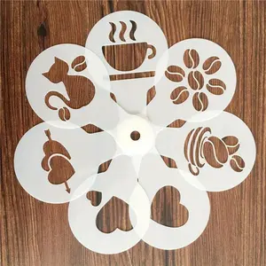 Ultimate 19pc Coffee & Cake Decorating Stencils - Versatile, Easy to Use, Perfect for Every Occasion