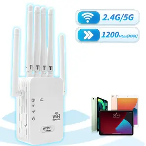 Wireless WiFi Signal Extender, WiFi Extenders, Outdoor WiFi Repeater, Long Range WiFi Booster, Supports 2.4g/5g Frequencies, Stable Signal