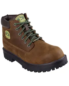 Skechers Men's X John Deere Sergeants Dozer Boot Round Toe - 256000-Brn