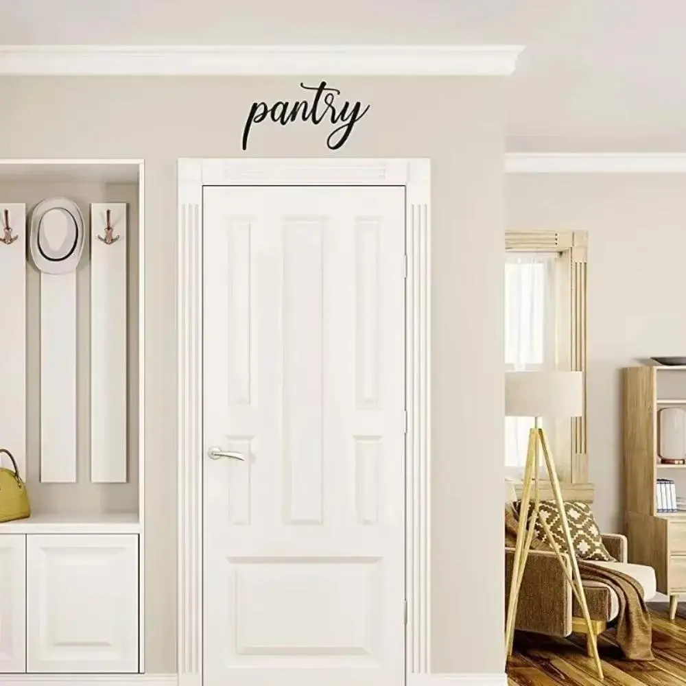 Rustic Farmhouse Pantry Sign, Vintage Metal Wall Art for Kitchen & Dining Room, Elegant Farmhouse Style Decor with Distressed Finish, Home Decor Products