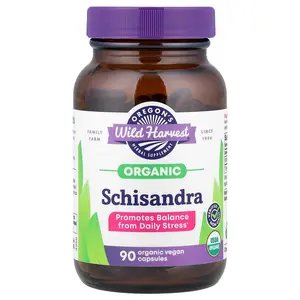 Oregon's Wild Harvest Organic Schisandra, 90 Organic Vegan Capsules (475 mg per Capsule)