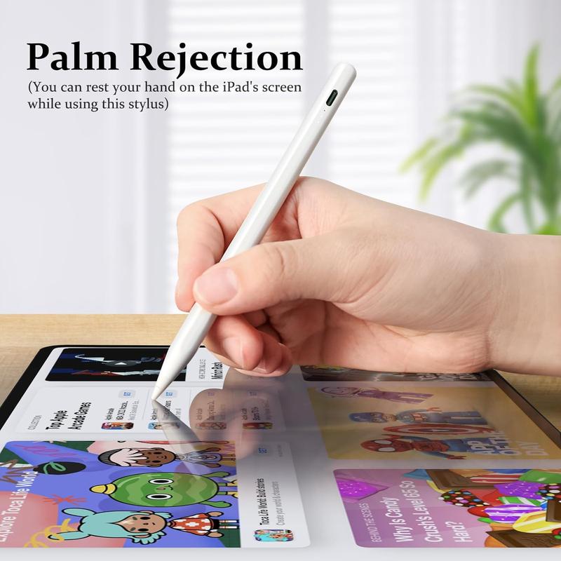 Stylus Pen for iPad Fast Charge with Palm Rejection Tilt Sensitivity Active Touch Screen Pencil Compatible with iPad 6/7/8/9/10 Pro12.9&11 Air3/4/5 Mini5/6 TikTokShopHolidayHaul