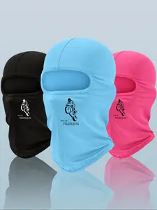 Unisex Motorcycle Printed Balaclava Hat, Motorcycle Bandana, 3pcs/2pcs/1pc, Fitted Design, Suitable for Outdoor Hiking, Cycling, Skiing, All Seasons