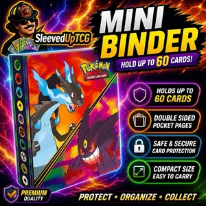 Pokémon Phantasmal Flames Mini Binder - Official Trading Card Game Binder, Ideal for Collectors Card Hobby Box Card Sleeve
