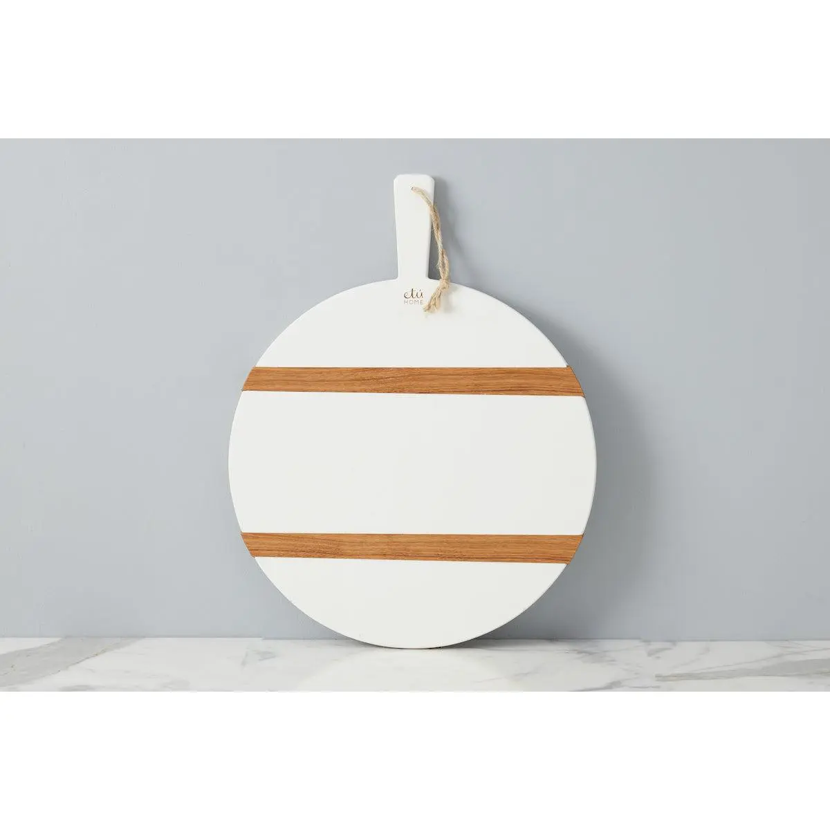 Mod Charcuterie Cheese Board, Medium Round, White
