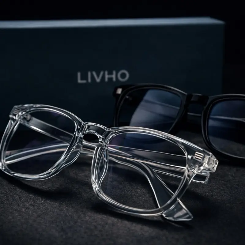 Livho High Tech Blue Light Glasses - Advanced 99% Blue Light Blocking Computer Glasses for Screen Fatigue & UV Protection - Full Rim Women's/Men's Eyewear Frame