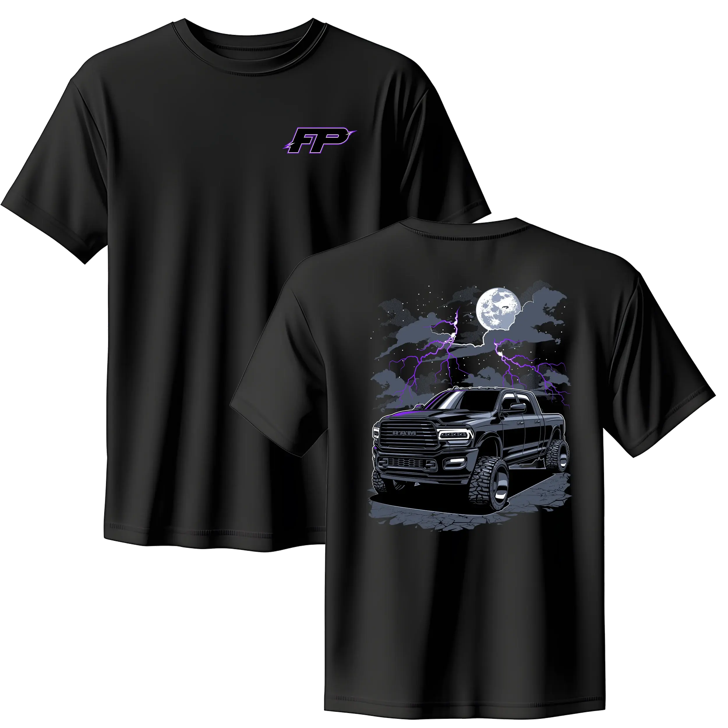 Fitzgerald Performance Night Truck Graphic T-Shirt, Lifted Diesel Truck Tee, Off Road Automotive Shirt, Performance Truck Apparel, Gift for Truck Owners, Diesel Lovers, Mechanics