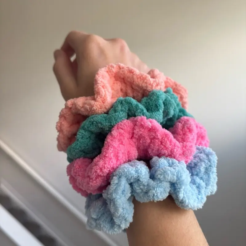 how to make crochet scrunchie - TikTok Shop display picture 1