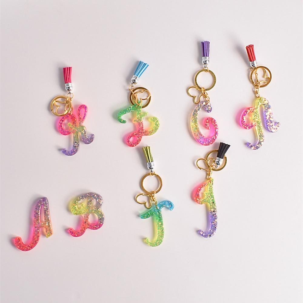 Alphabet Epoxy Resin Silicone Mold Letter Number Mould DIY Keychain Earring Pendant Epoxy Resin Jewelry Crafts Casting Mold