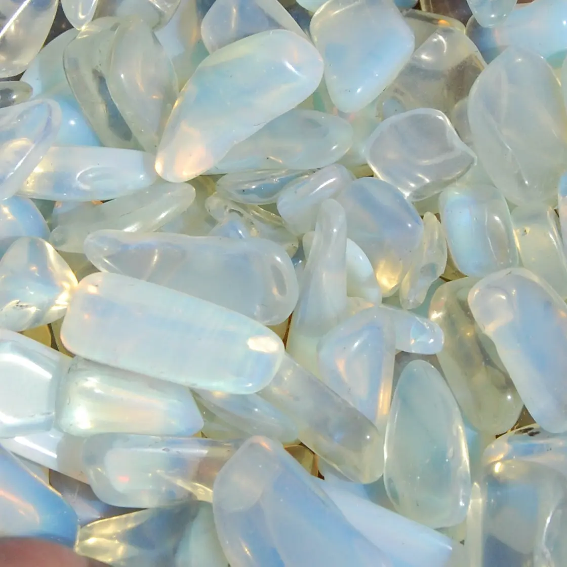6pcs Opalite Crystal Tumbled Stones, Small