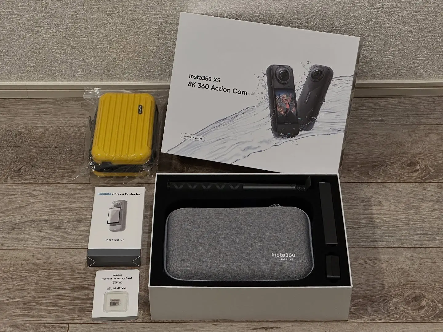 Insta360 X5 Action Camera - 8K Resolution, 360-Degree Capture, Ideal for Adventure Filming