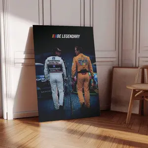 Legendary Racing Driver Canvas Pｏｓｔｅｒ, NASCAR Style Wall Art, Motorsport Poster, Garage Decor, Race Fan Gift, Man Cave Decoration　Gift for Car Enthusiasts