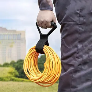 Storage Strap with Hook Handle, Cable Wire Organizer, Multi-Functional Nylon Tie Down Belt for Garden Hose and Garage Use