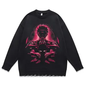 Jujutsu Kaisen Yuji's Journey Longsleeve Crewneck Sweater