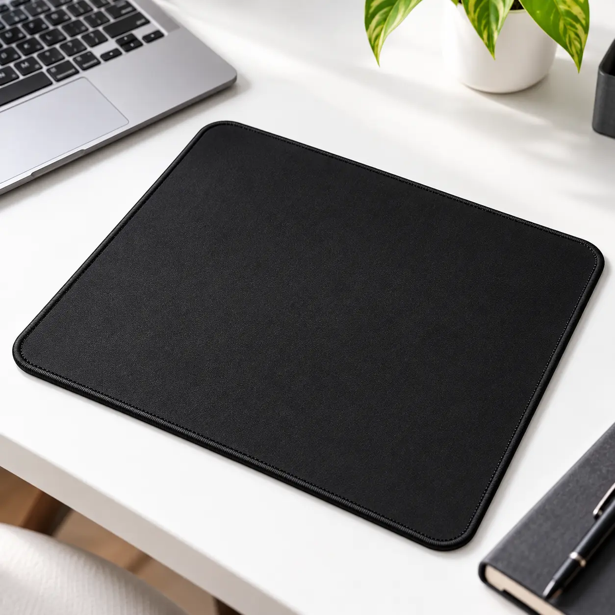 Suandsu Large Mouse Pad, 11 x 8.7 in, 35% Larger, Smooth Surface, Stitched Edges, Non-Slip Rubber Base for Gaming & Office